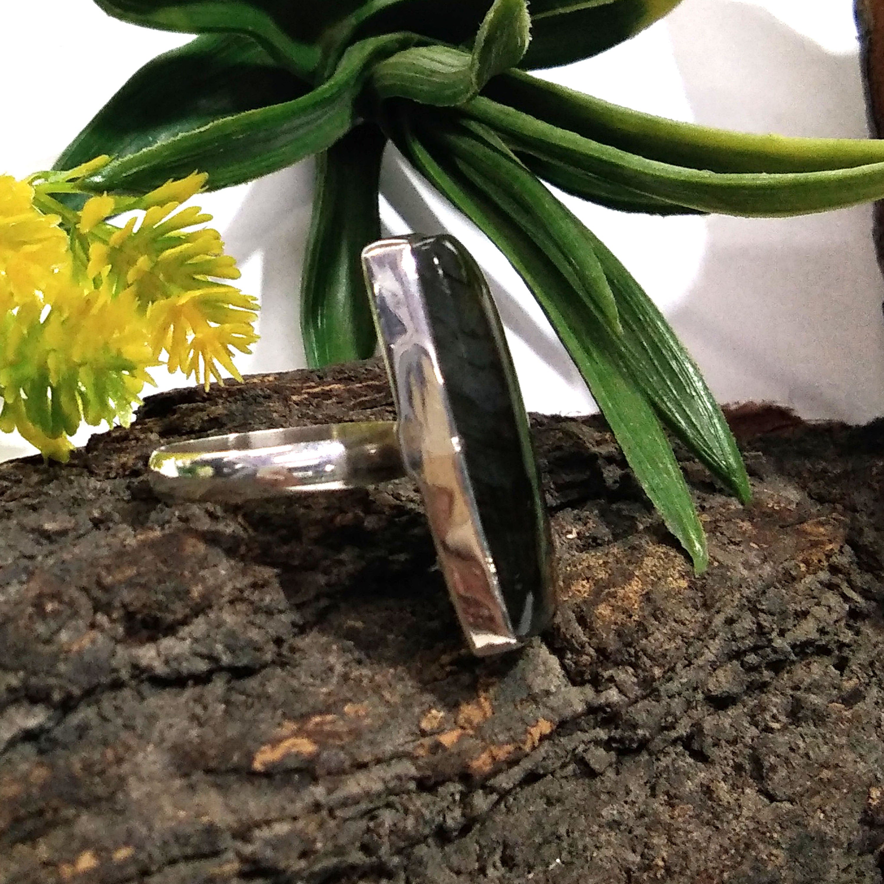 Natural Labradorite Purple Fire Gemstone Ring, Solid 925 Sterling Silver Ring, Labradorite Stone Size 29x18 mm Handmade Gift Ring Jewelry